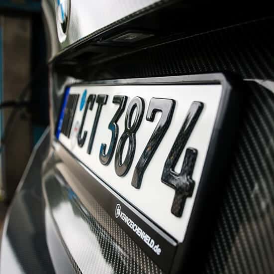 BMW Kennzeichen  Upgrade dein Kfz-Schild