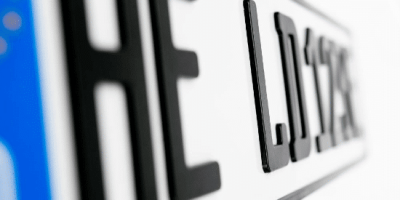 3D Kennzeichen: Produktbild Close Up