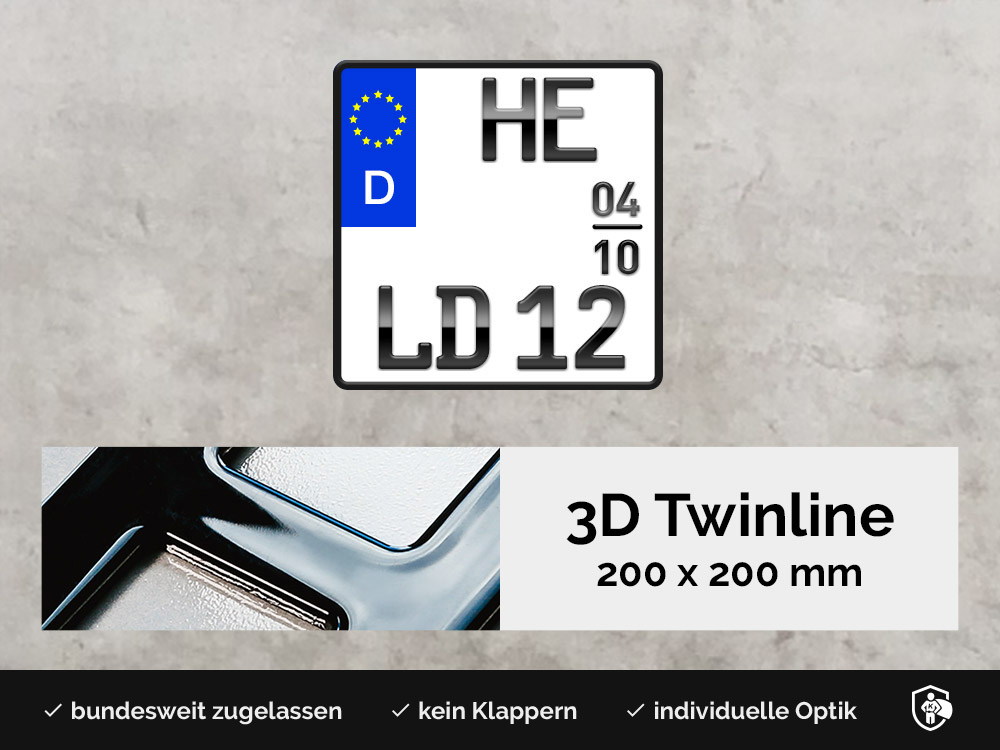 3D TWINLINE Saison in Hochglanz 200 x 200