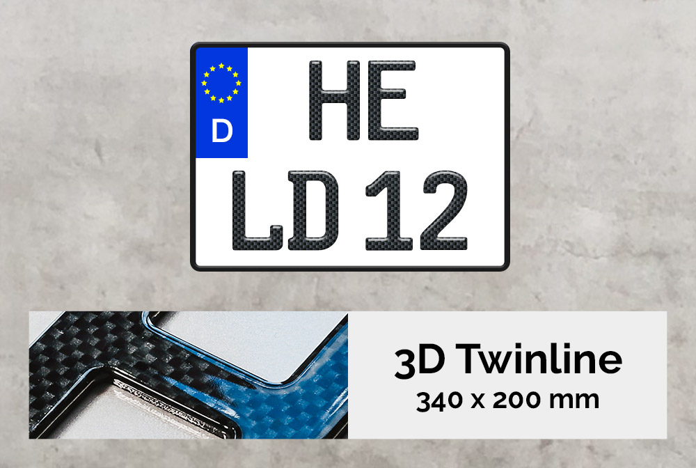 3D TWINLINE in Carbon-Optik 340 x 200