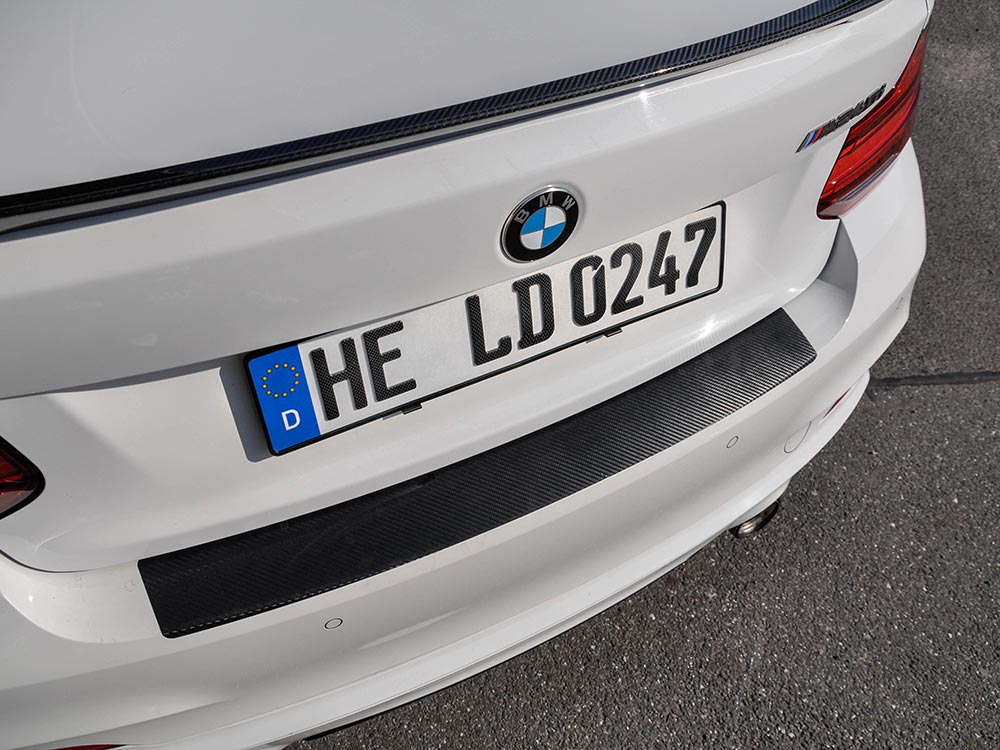 3D Kennzeichen in Carbon-Optik Glanz (520mm)