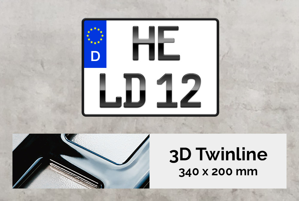 3D TWINLINE in Hochglanz 340 x 200