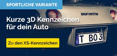 3D Kennzeichen Kosten ▻ Infos & Tipps