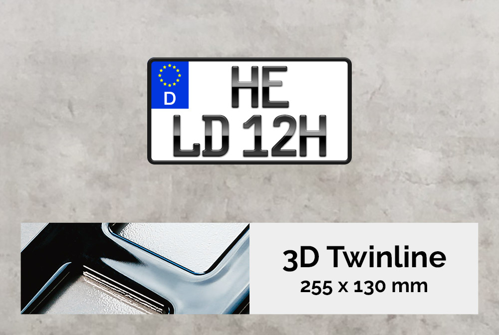 3D TWINLINE Historisch in Hochglanz 255 x 130