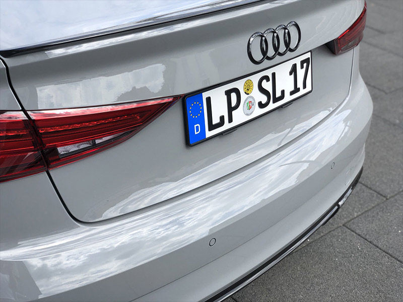 3D Kennzeichen XS  Das kurze Kennzeichen für dein Auto