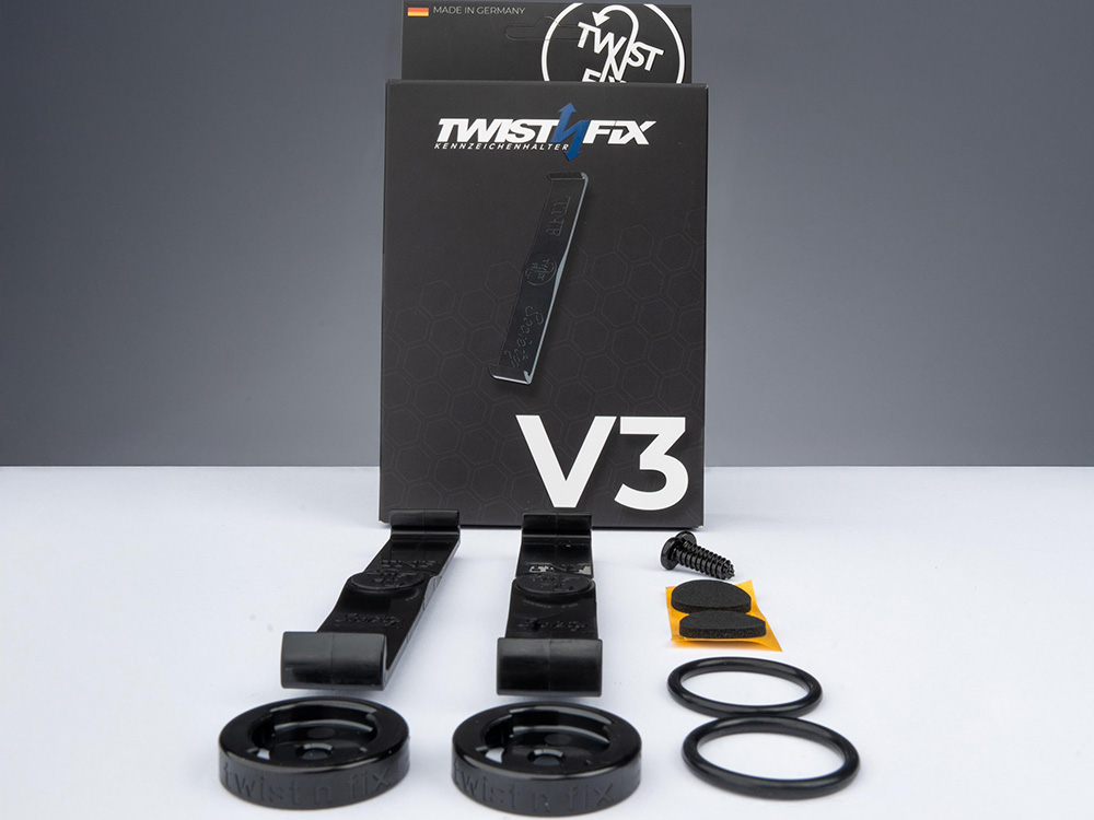 1 x TWIST ’N‘ FIX V3 für 3D Kennzeichen