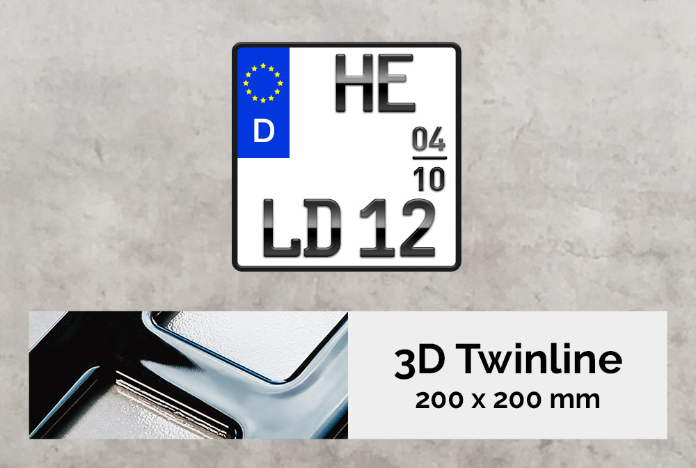 3D TWINLINE Saison in Hochglanz 200 x 200