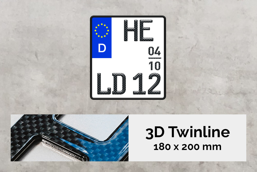 3D TWINLINE Saison in Carbon-Optik 180 x 200 