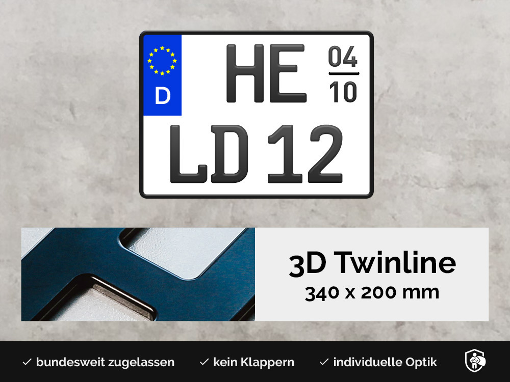 3D TWINLINE Saison in Schwarzmatt 340 x 200