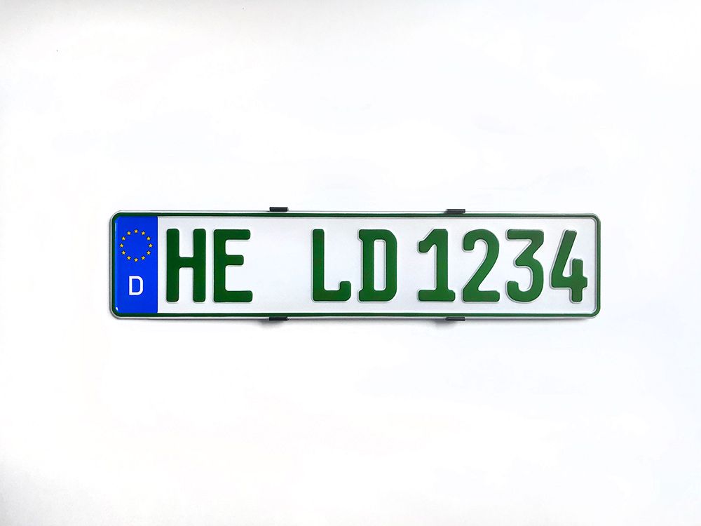 Grüne Alu Kennzeichen | Jetzt online bestellen